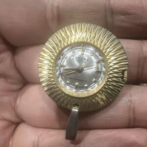 Working Vintage Drimex Toptime‎ Swiss Made Mechanical Pendant Watch -30mm Runs